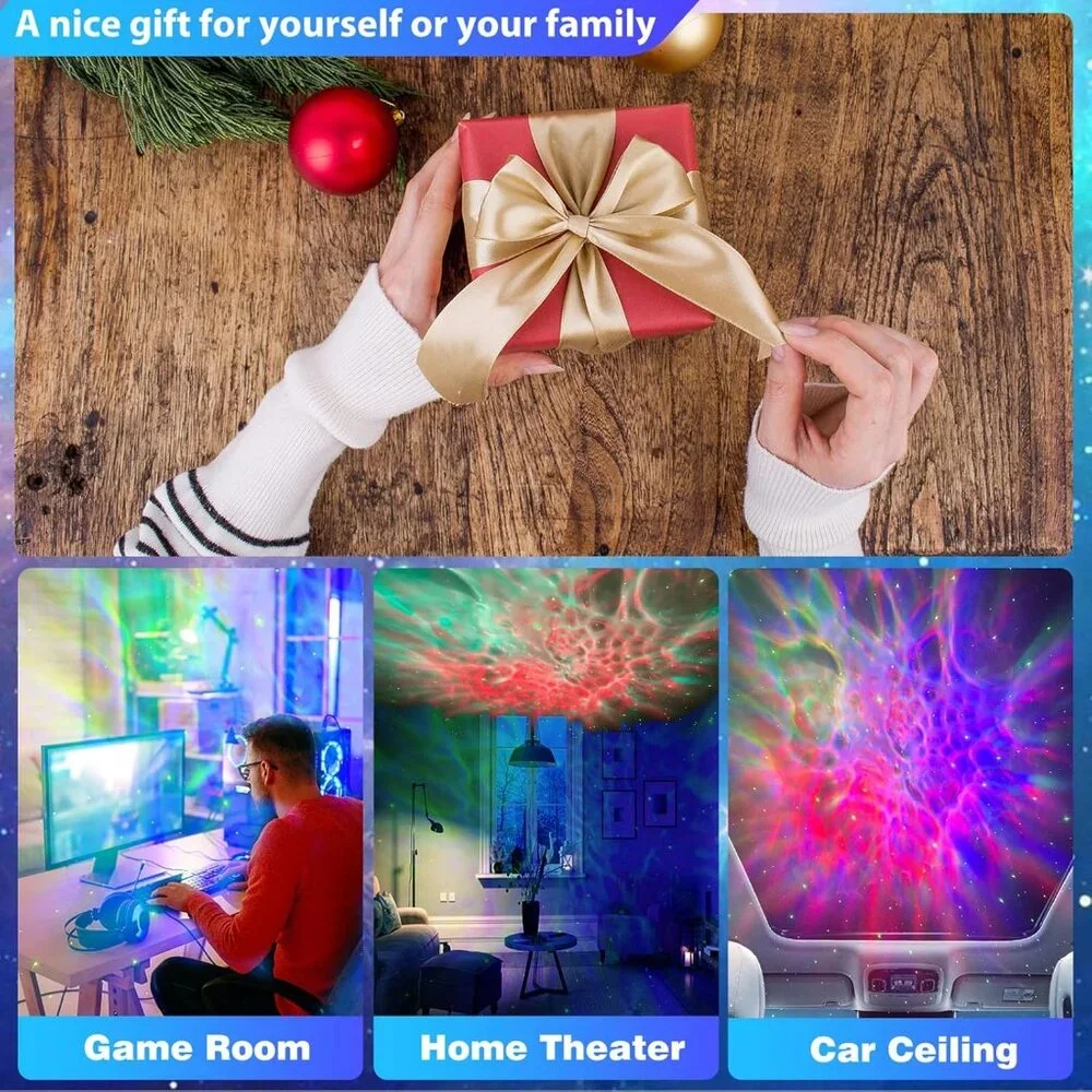 Astronaut Galaxy Star Projector HR-F3 Night Light with Remote & Timer, LED Nebul